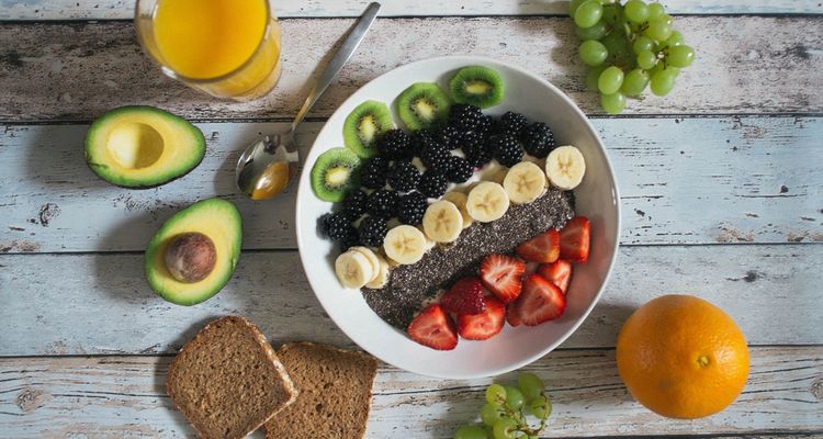 Healthy food background - Fresh organic products